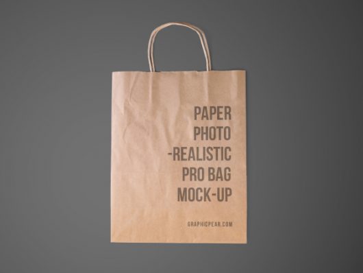Disposable Paper Bag Mockup
