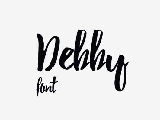 Debby Free Brush Font