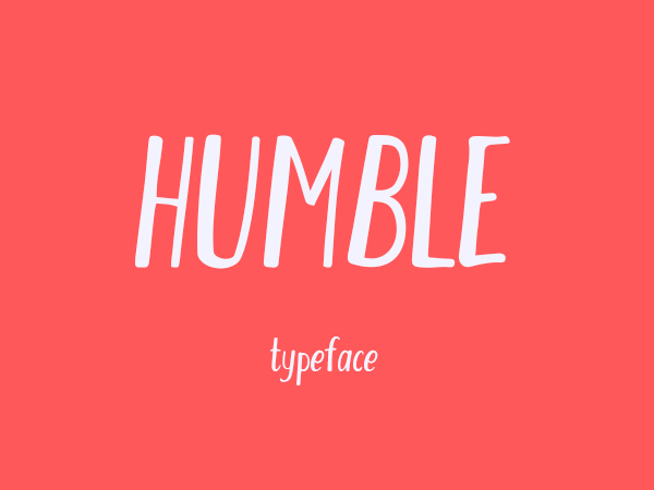 humble free font