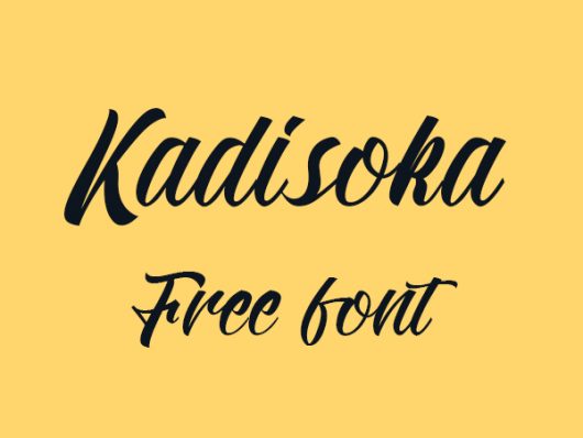 Kadisoka Free Script Font Kadisoka Free Script Font