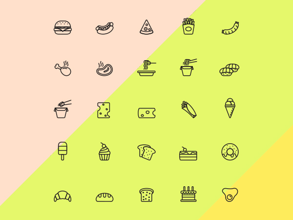 Food Icons Vector