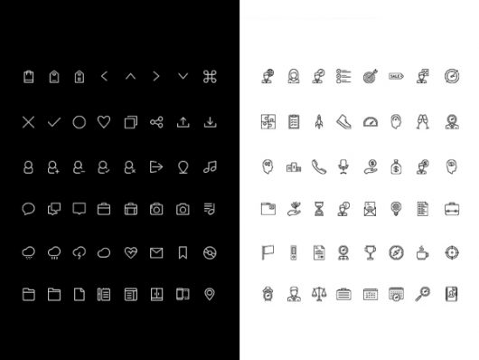 Simple Ui Line Icons (Psd)