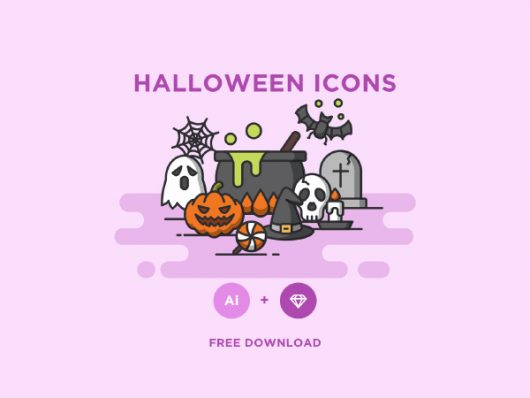 Halloween Icons for Illustrator & Sketch