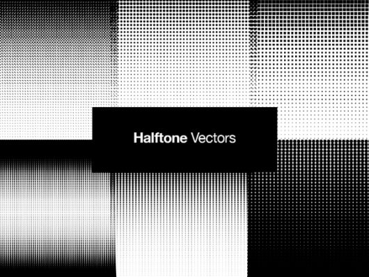 Free Halftone Retro Patterns – Illustrator