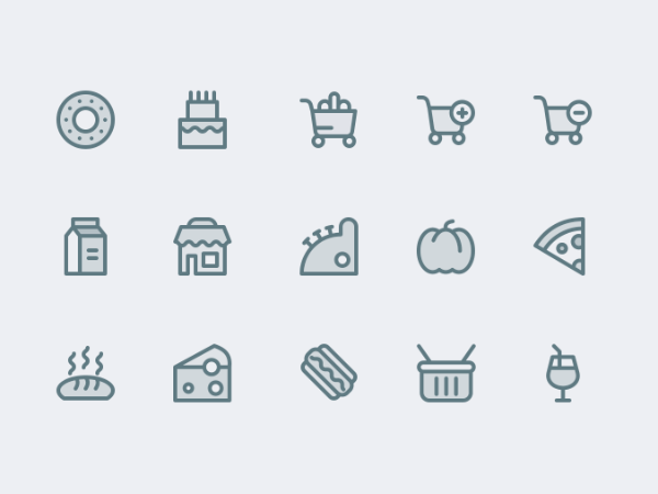 Supermarket Icons Free