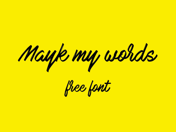 Mark my Words font