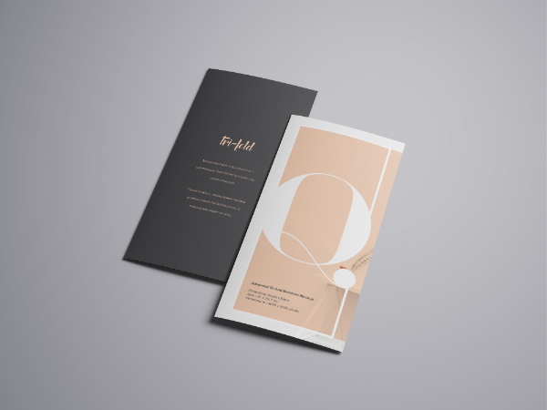 trifold brochure mockup psd