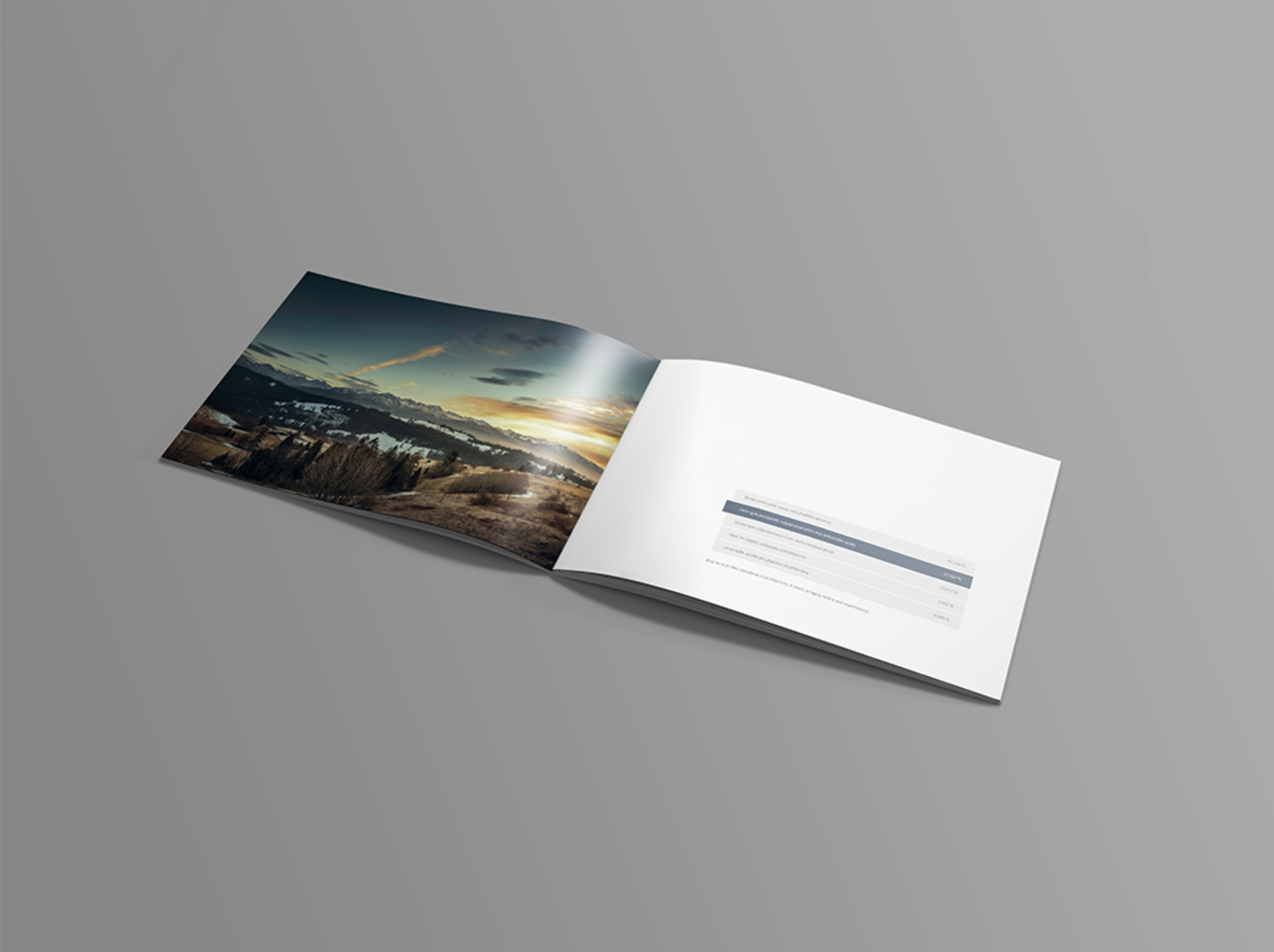 Landscape Brochure Mockup