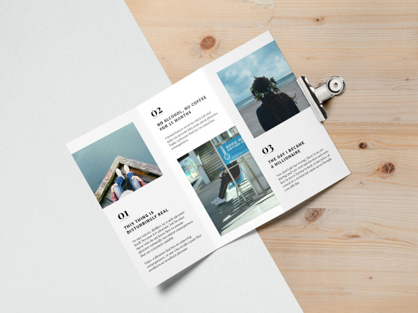 free trifold brochure mockup download