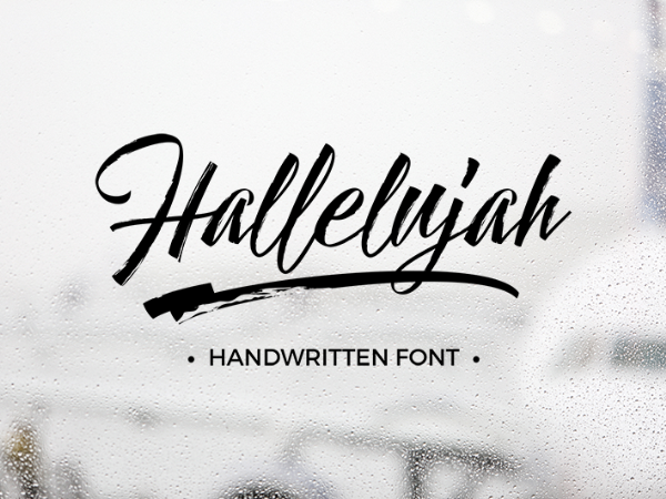 hallelujah font