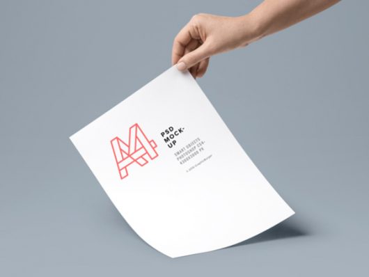 A4 Paper Mockup