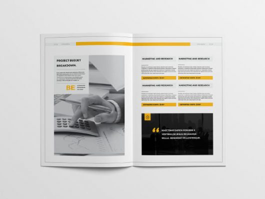 Free Proposal Print Template Design Download