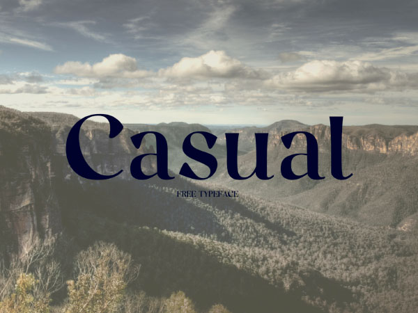 Casual Free Typeface
