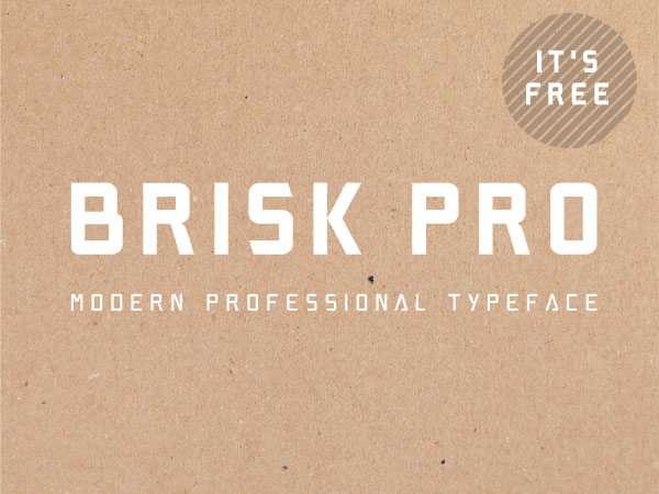 Brisk Pro Free Font