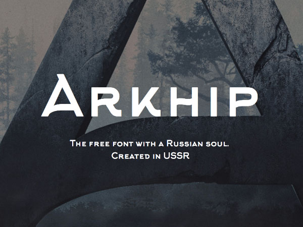 Arkhip font