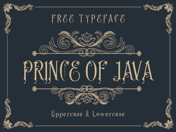 Prince of Java Font