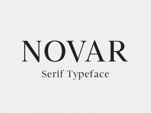 Novar Serif Typeface – Free
