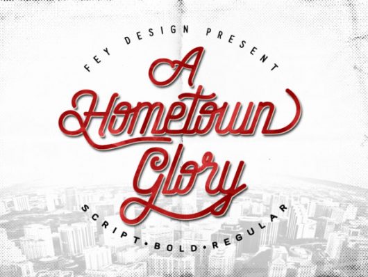 Hometown Script Calligraphy Font Hometown Script Calligraphy Font