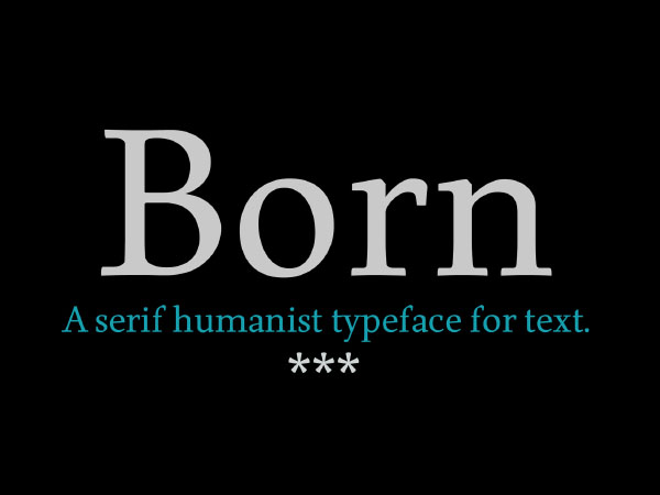 Born Typeface
