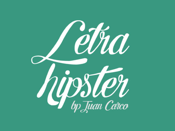 Letra Hipster font
