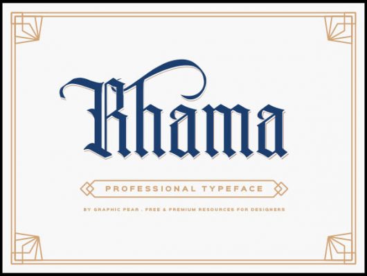 Rhama Gothic Style Free Font