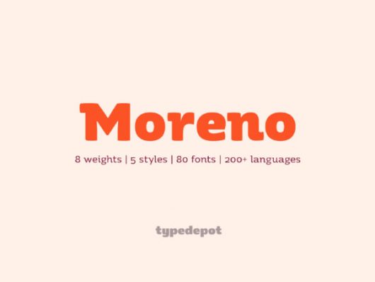Moreno 8 Weight Font Family