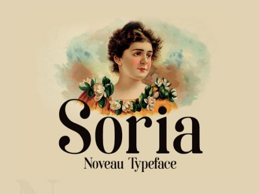 Soria Art Noveau Free Typeface
