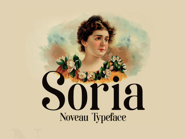 Soria Art noveau font