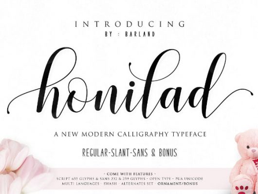 Honilad Delicate Typeface
