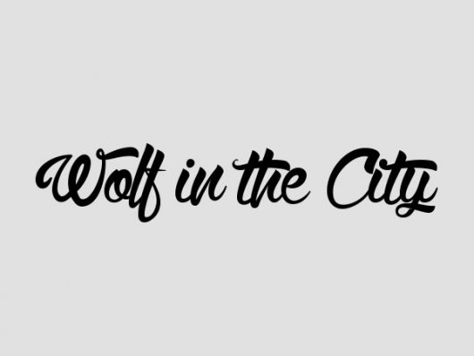 Wolf in the city calligraphy typeface