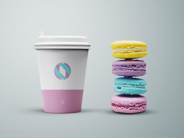 Cup & Cookies Mockup