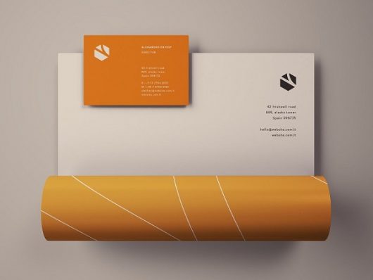 Business Card and Letterhead Mockup