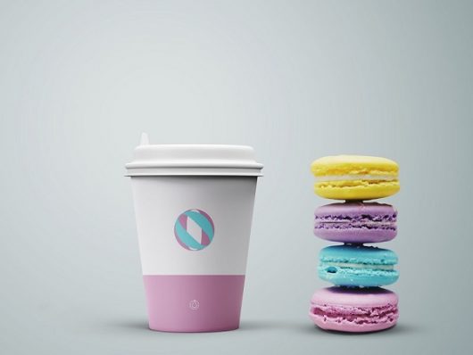 Cookies and Coffee Cup Mockup