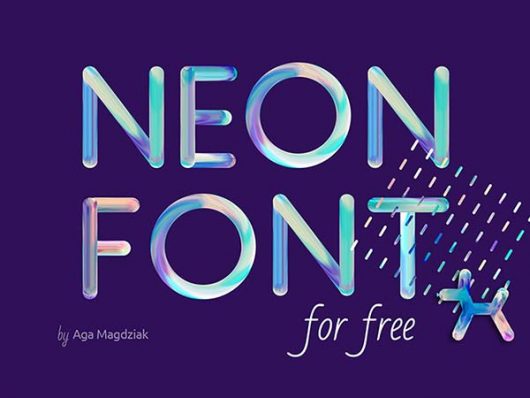 Free Neon Font by Aga Free Neon Font by Aga