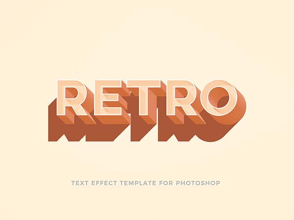 Retro Text Effect