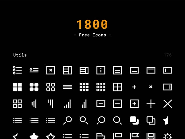 1800 Free Icons