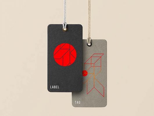 2 PSD Tags Mockup 2 PSD Tags Mockup