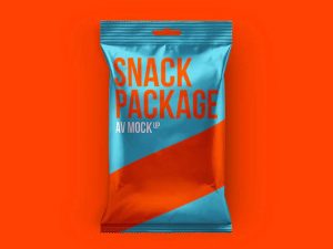 Snack Package Mockup Free PSD