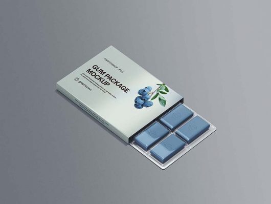 Free PSD Chewing Gum Packaging Mockup Free PSD Chewing Gum Packaging Mockup