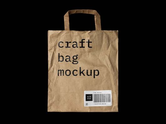 Free Craft Bag PSD Mockup Free Craft Bag PSD Mockup