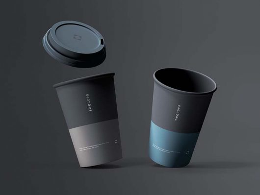 Two Free Cups Mockup