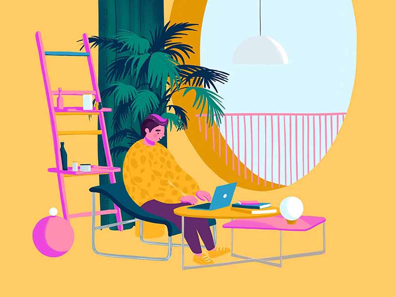 Free Freelance Work Vector Illustration