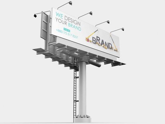 Free Street Billboard Mockup Free Street Billboard Mockup
