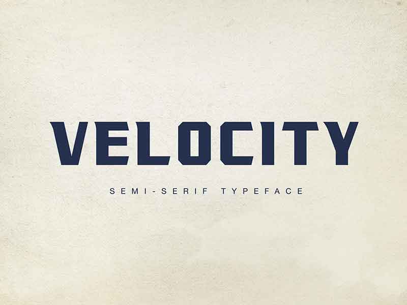 Velocity Semi Serif Font Free Download