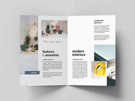 Real Estate Bifold Brochure Template Real Estate Bifold Brochure Template