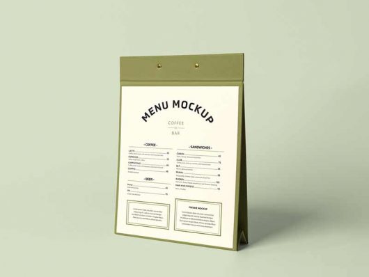 Menu Stand Mockup