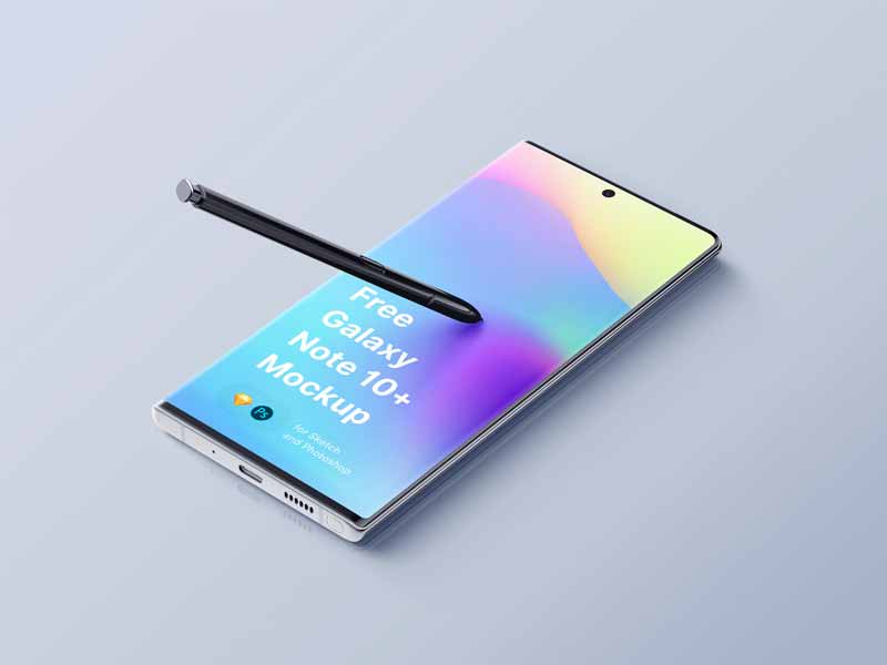 Samsung Galaxy Note 10 Plus Mockup