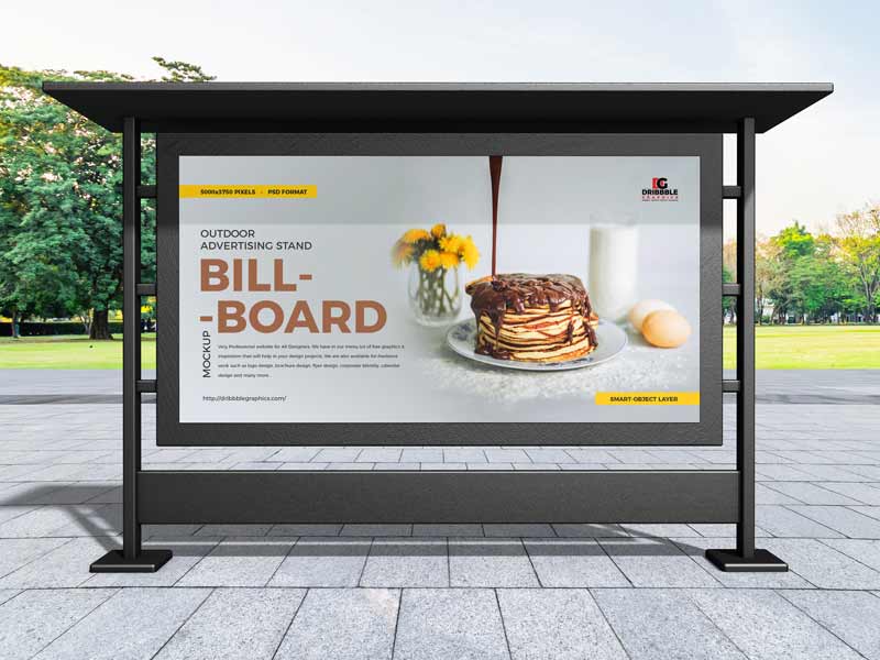 Stand Billboard Mockup