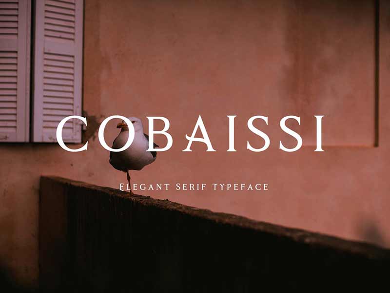 Cobaissi free font