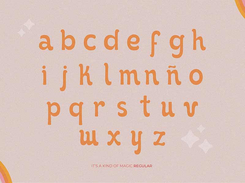 it's kind of magic free font